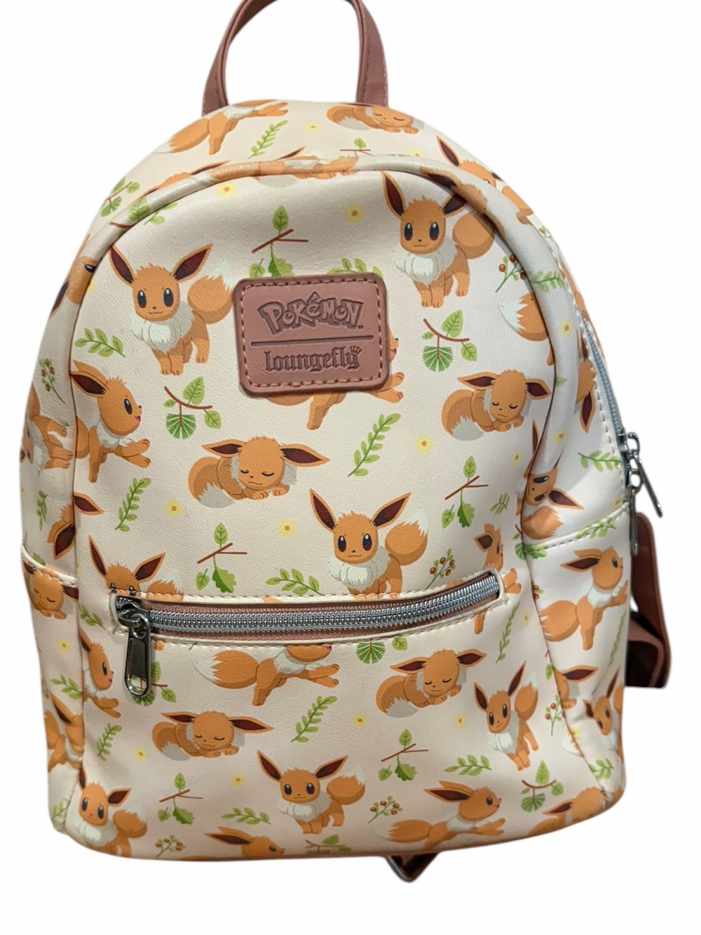 Pokémon Loungefly Eevee Poses Branches all over Mini Backpack
